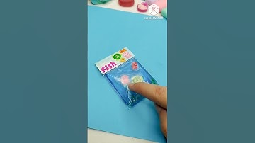 Make your own fish aquarium 🐠🐟🐙🐢🫧 #shorts #cuteartandcraft #art #craft #diy #miniature