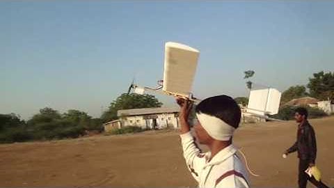 first flight of scratch build rc depron plane by geetesh