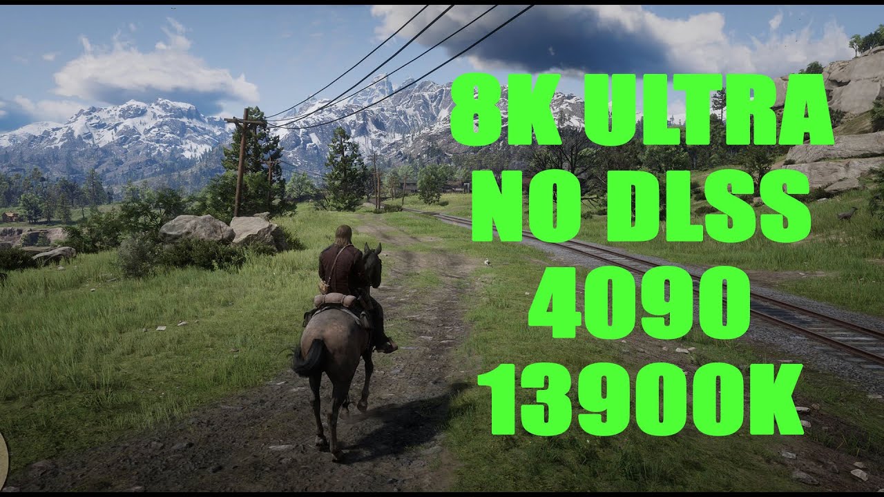 RED DEAD REDEMPTION 2 8K ULTRA NO DLSS 4090 13900K ЗАПАСА НИКАКОГО НЕТ ...