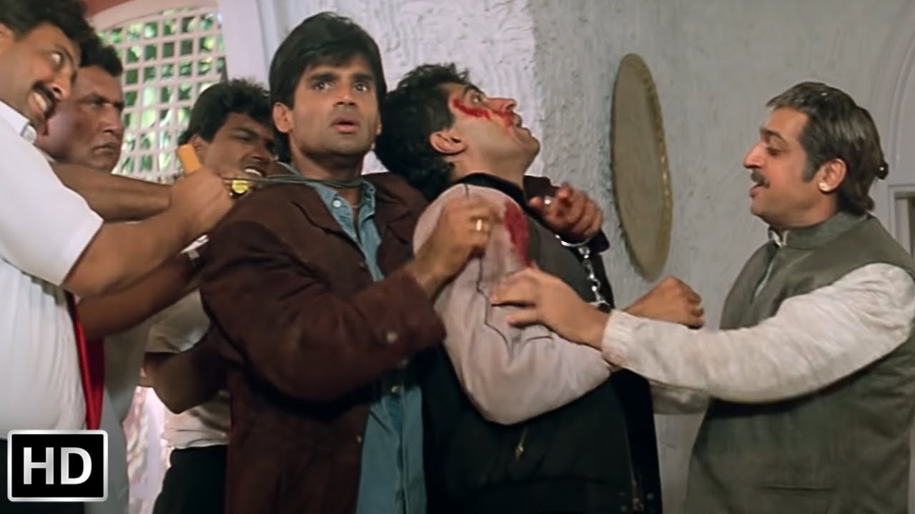 रघुवीर जेल से भाग कर लिया अपने बड़े भाई के खून का बदला - Raghuveer - Suniel Shetty  - HD