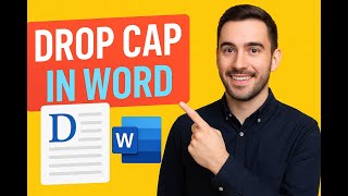 Microsoft Word Drop Cap Tutorial | Insert & Customize Drop Caps