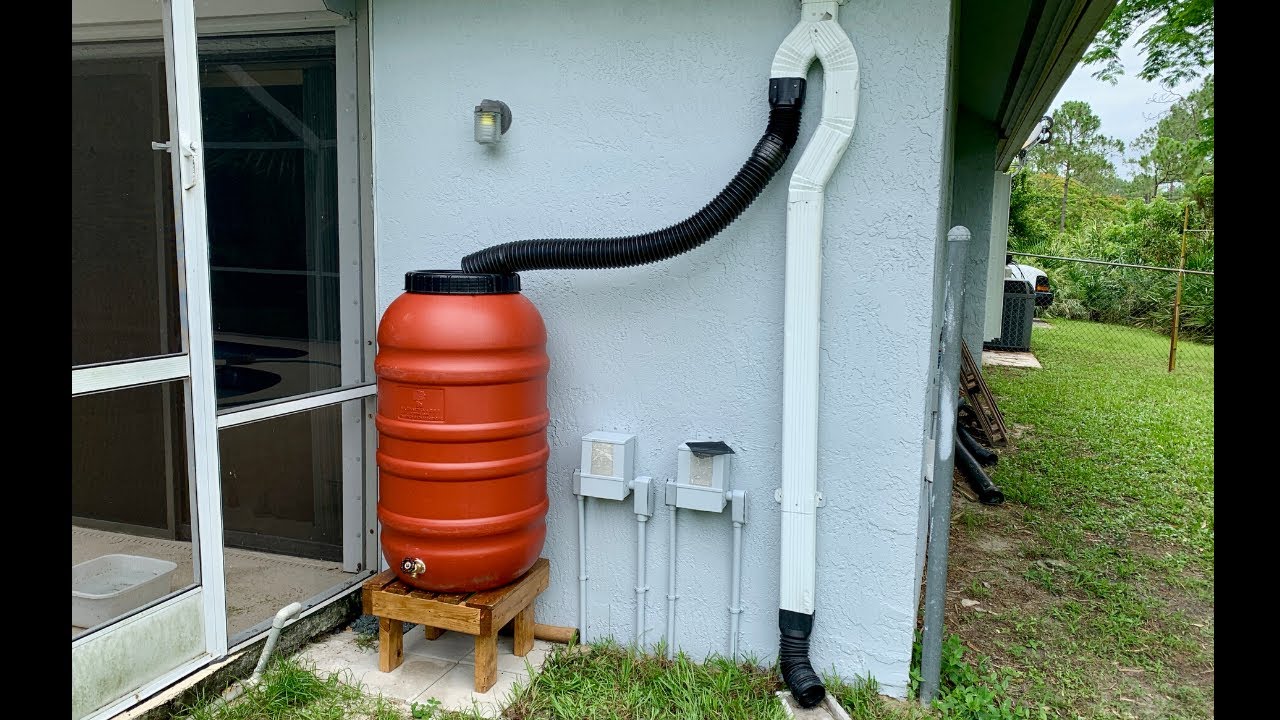 How to Set Up a Rain Barrel System YouTube