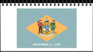 US State Flag Mnemonics - State Flags with Clues and State Flags with Unusual Shapes