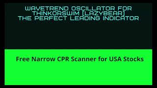 The Perfect Leading Indicator | WaveTrend Oscillator for ThinkorSwim [LazyBear]
