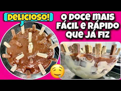 SOBREMESA DE CHOCOLATE BIS MUITO FÁCIL E RÁPIDA! UM DOCE SIMPLES E DELICIOSO! 2020 | Bianca Peres