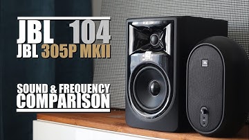 JBL One Series 104 vs JBL 305P MKII  ||  Sound & Frequency Response Comparison