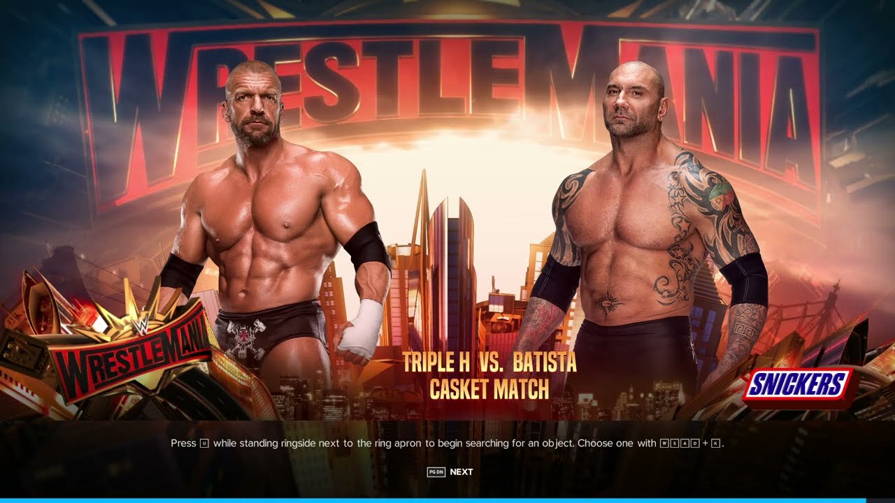 WWE 2K24 Batista vs Triple H | Wrestlemania 35
