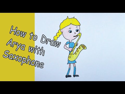 How to Draw Arya with Saxophone - Classical Orchestra