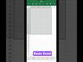 Basic Excel #shortvideo #trending #viral #excel #ytshorts