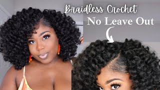 $15 Crochet Braids| NO CORNROWS NO LEAVE OUT | Braidless Protective Style | Outre Cuevana Bounce