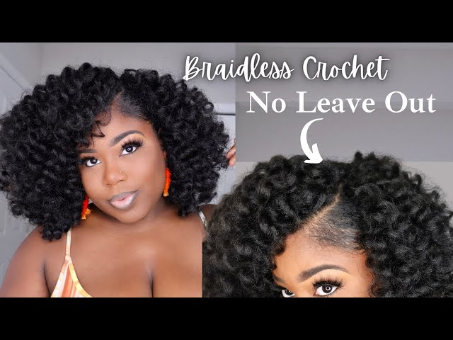 NO CORNROW! NO LEAVE OUT! Easy Crochet Hairstyle Using Braid Extension 