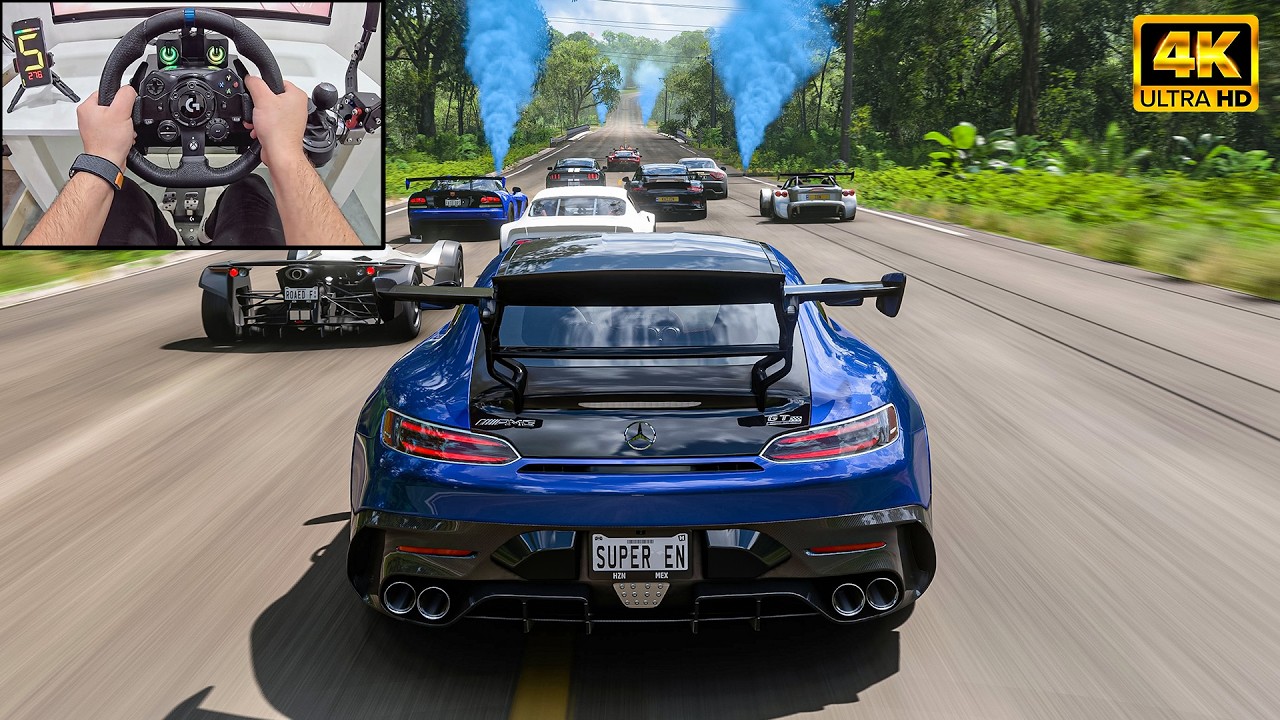 Mercedes-AMG GT Black Series VS Track Toys - Forza Horizon 5 | Logitech G923 Steering Wheel