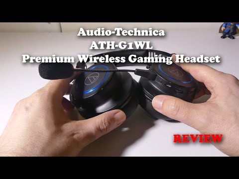 Audio-Technica ATH-G1WL Premium Wireless Gaming Headset Mic Test and REVIEW