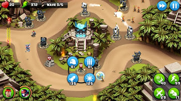 Alien Creeps TD Gameplay Walkthrough Mission 7 Itza Ruin Campaign 3 Stars HD