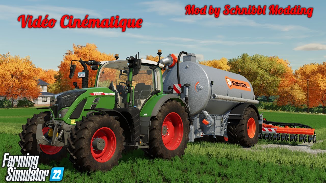 Vidéo Cinématique | Fendt 724 Vario 6gn | Schouten PW121 | Farming Simulator 22