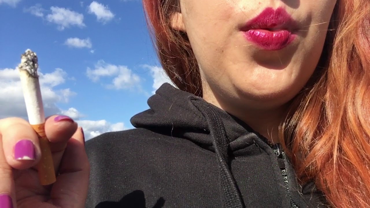 Sexy Redhead Goddess D Smoking At The Beach In Black Hoodie Youtube 