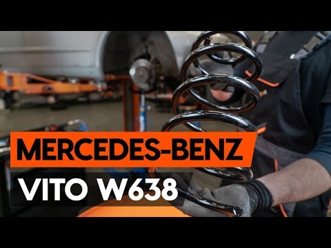How to change front springs / front coil springs on MERCEDES-BENZ VITO 1 (W638) [TUTORIAL AUTODOC]