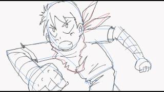 test animation anime adobe flash cs3 تحريك مشهد على برنامج الفلاش