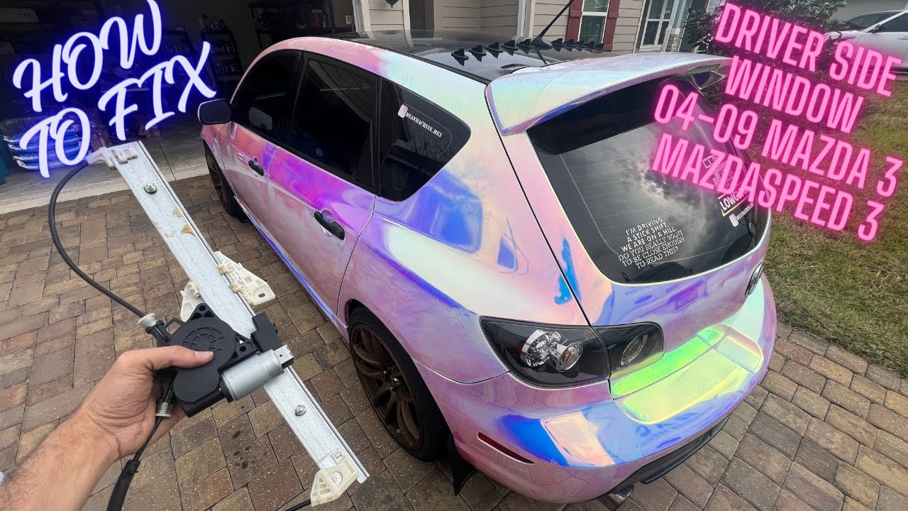 Полное руководство по замене мотора и механизма стеклоподъемника на Mazda 3 2004-2009 годов выпус...