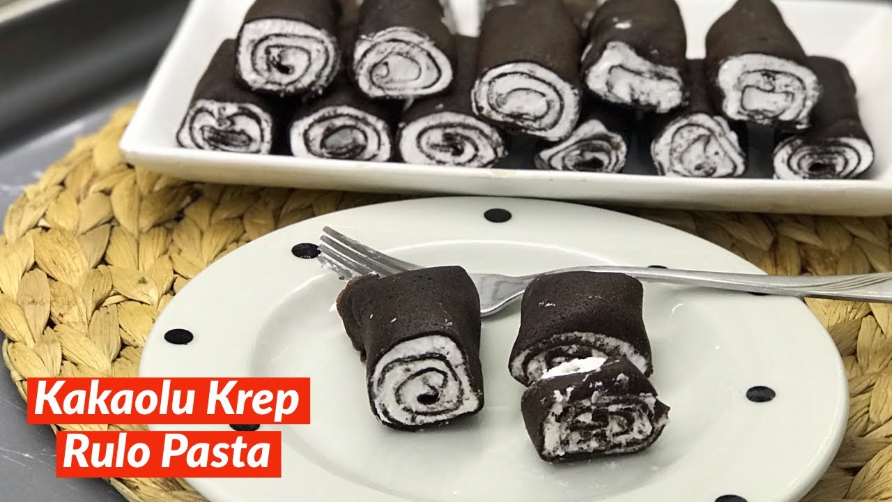 Kakaolu Krep Rulo Pasta – Naciye Kesici – Yemek Tarifleri