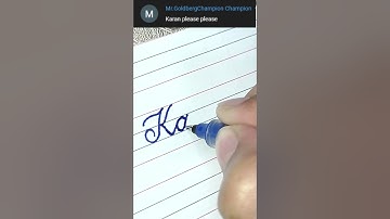 Karan - Beautiful name in Cursive writing | Cursive writing for beginners | #shorts