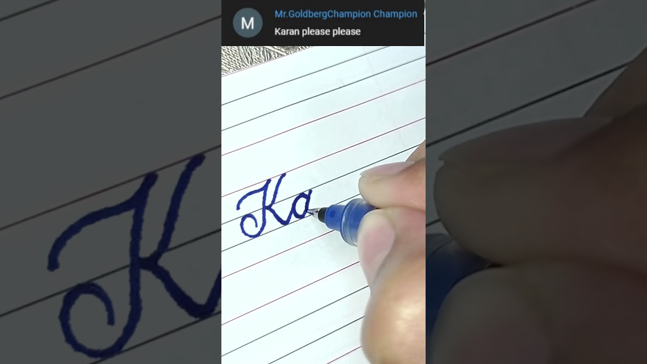 Karan - Beautiful name in Cursive writing | Cursive writing for beginners | 