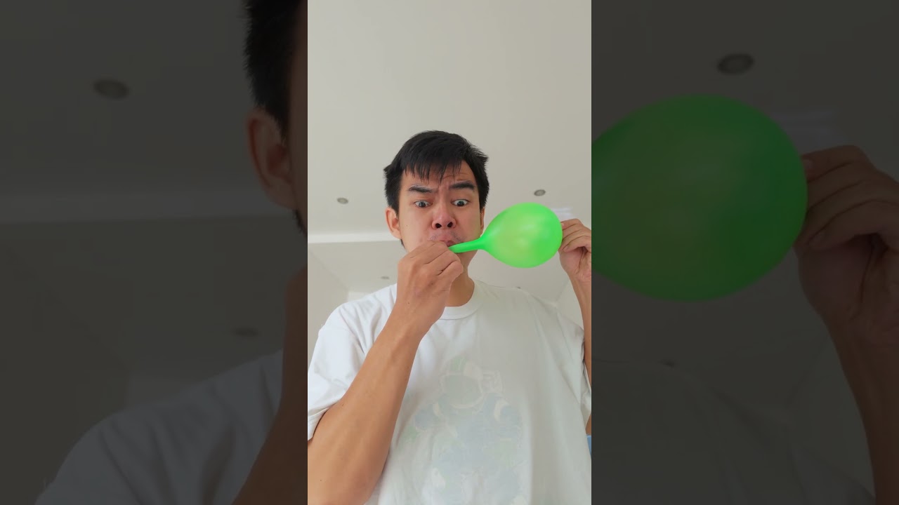 cara meniup balon