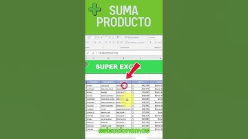 Domina la FUNCIÓN SUMA PRODUCTO➕#superexcel #excelhacks #office  #sumas #datos #shorts #yt