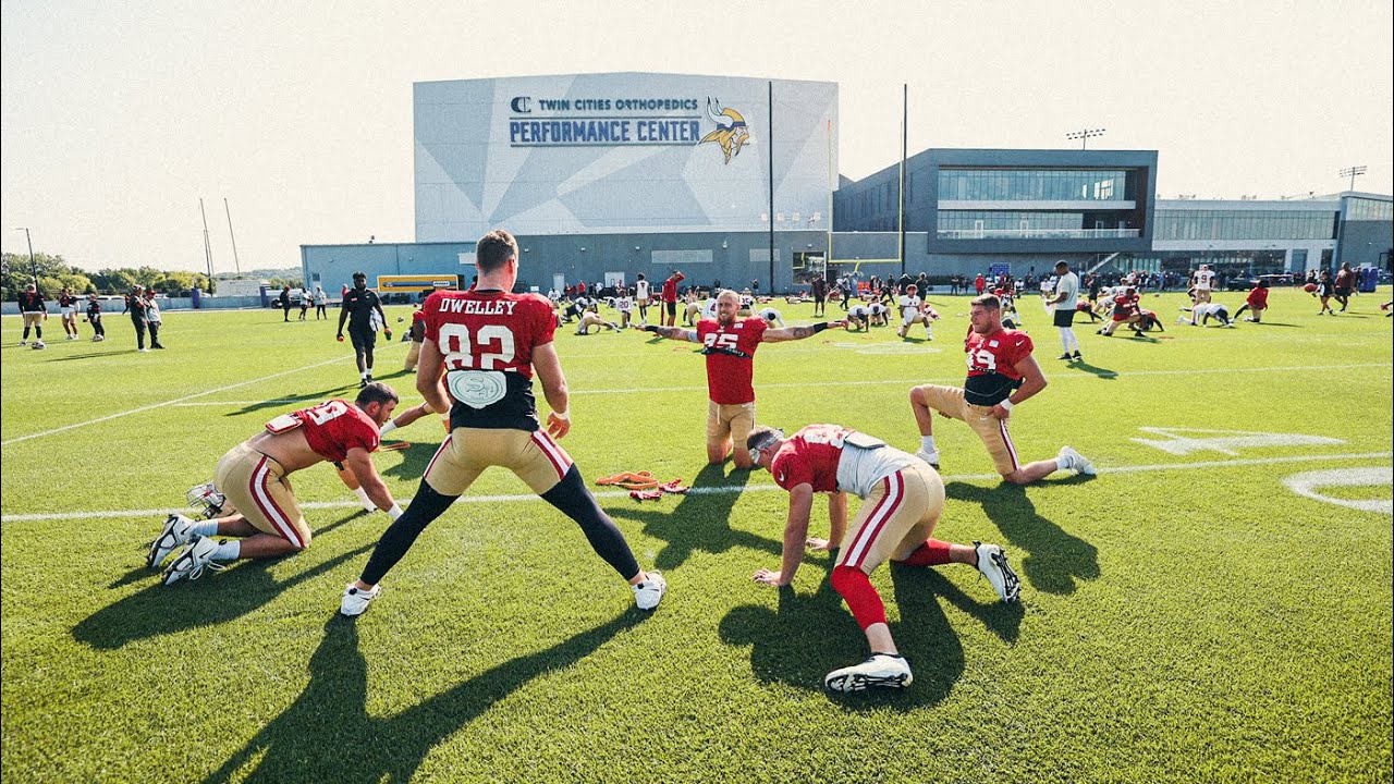 Live Look In Day 2 at Joint Practices with the Minnesota Vikings San