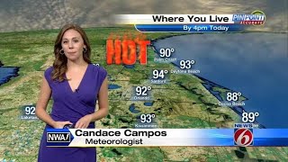 High pressure keeps heat, humidity over Central Florida