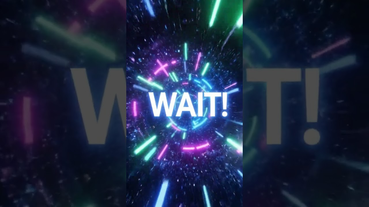 WAIT! 🛑 Do Not Scroll Past This Visual Loop 🌀 | The Perfect Neon Tunnel Loop 🌌✨(Watch Until the End)
