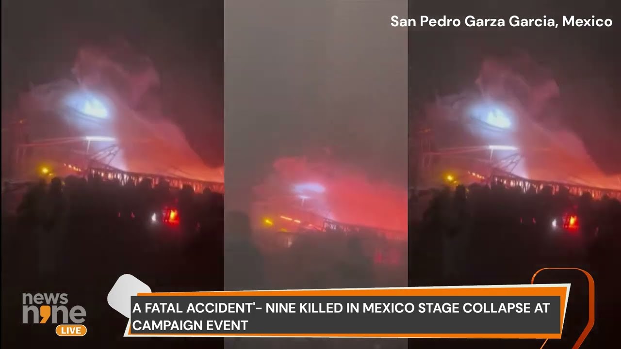 Mexico Stage Collapse | 'A fatal accident'- Nine killed, 50 people injured 