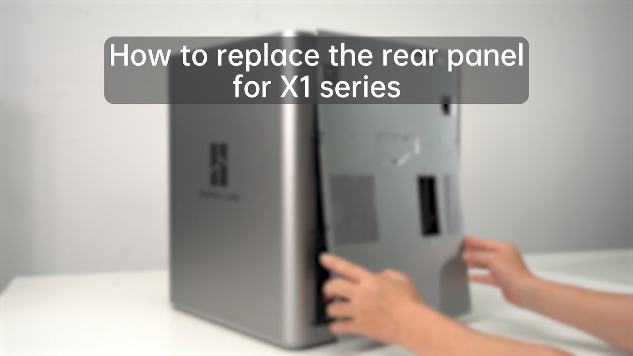 Replace the Rear Metal Panel - X1 Series | Bambu Lab Wiki
