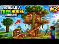Build a tree house 🏡in minecraft⚒️ (part 2) #minecraft 