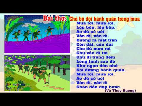 Video Bài thơ Chú bộ đội hành quân trong mưa - Thơ truyện... - youtube