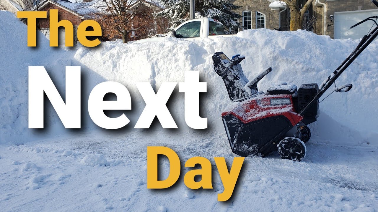 The Next Day | Cleaning up after City Plows in the Residential Snow ...