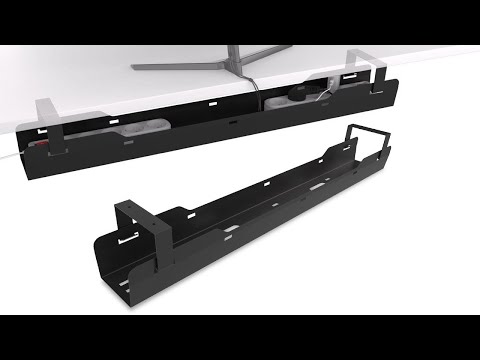 Ultimate Setup® Kabelwanne | Kabelwanne Schreibtisch | Kabelmanagement Schreibtisch Aufbauanleitung