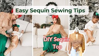 Easy Sequin Sewing Tips | Beginner-Friendly DIY Sequin Top