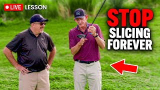 Hank Haney Fixes A High Handicapper's Slice LIVE