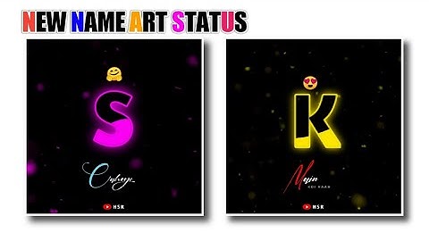 How to make name art status video | new style name art status | kinemaster new video editing