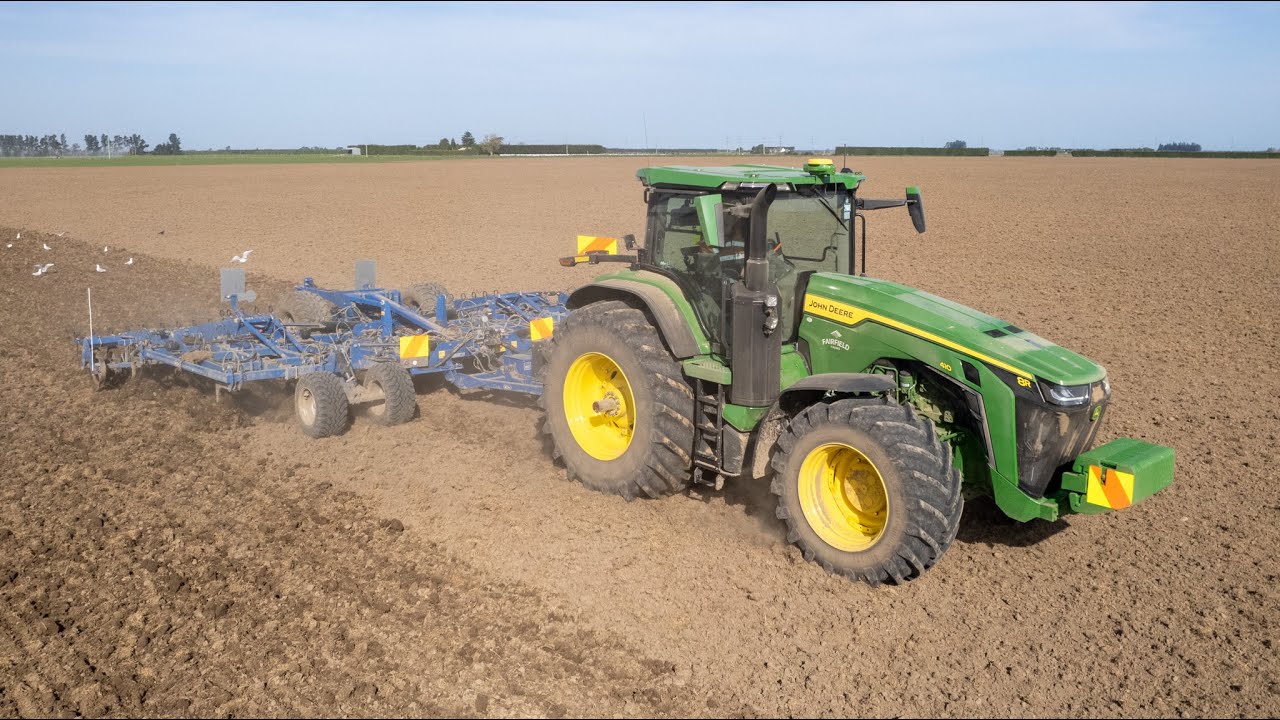 John Deere 8r 410 And Köckerling Vector 800 Youtube