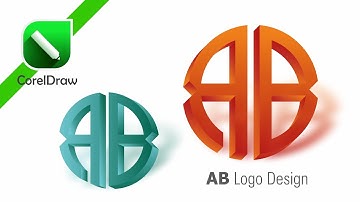 AB Logo Design in Corel Draw | Easy Graphic Tutorial