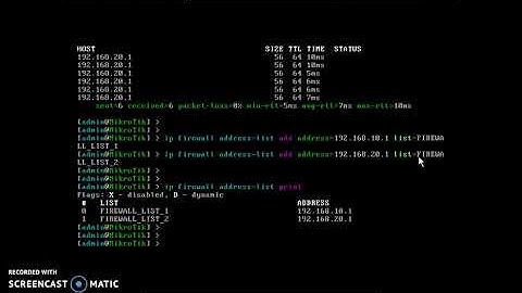 Basic Mikrotik Firewall filter configuration.