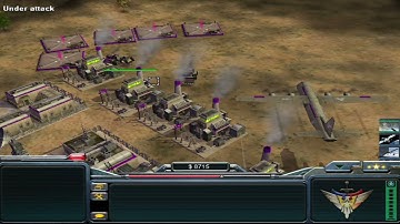 Command & Conquer - Generals Zero Hour - USA Laser vs 7 China Infantry - 1 VS 7- EXTRA HARD- YouTupe