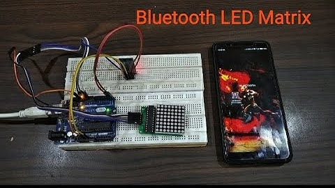 Bluetooth Crontrolled 8*8 Led Matrix | using Arduino