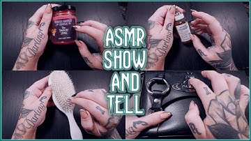 ASMR | Show & Tell Some Of My Favourite Things | Tapping & Tracing | *whispered*