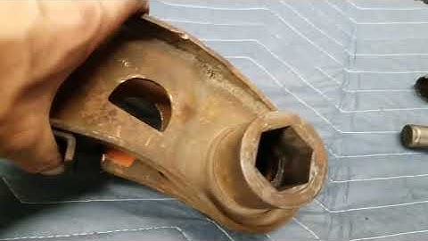 Mopar lower control arm bushing removal