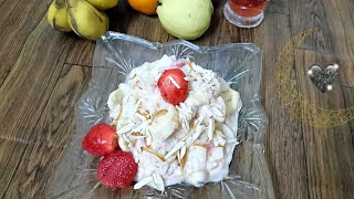 Creamy fruit chaat, by colors of life with faria Aftab,