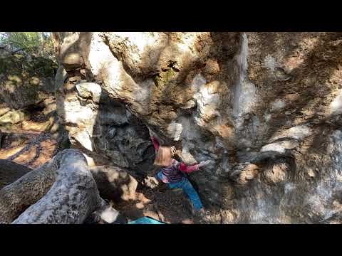 Sunshine Sit Start, Mortar Rock (Short Climber Beta)