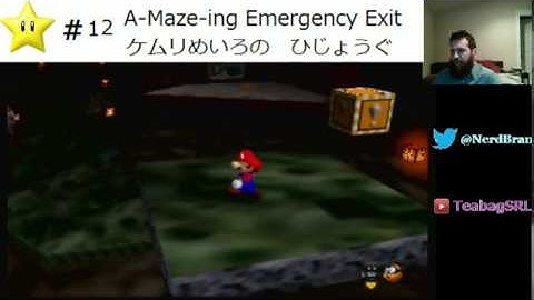 Super Mario 64 16 Star Guide - A-Maze-ing Emergency Exit (Speedrun Strat)